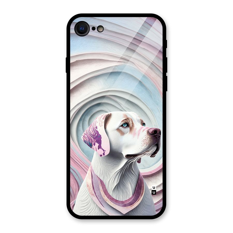 Eye Dog illustration Glass Back Case for iPhone 7