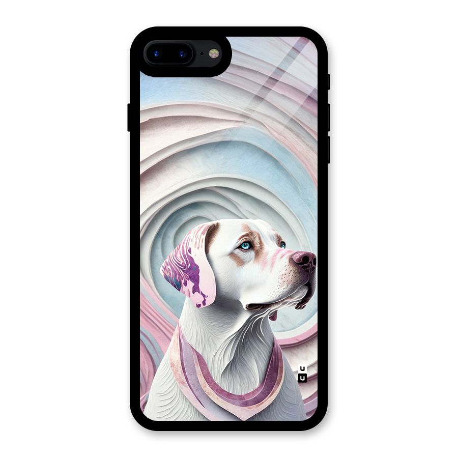 Eye Dog illustration Glass Back Case for iPhone 7 Plus