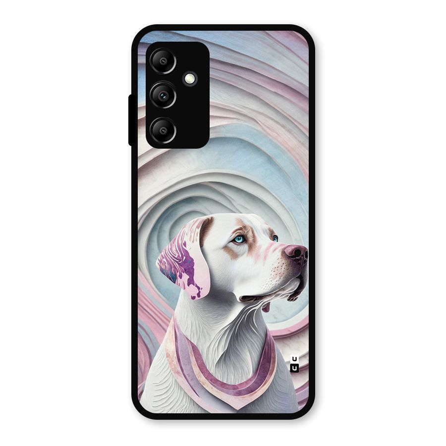 Eye Dog illustration Metal Back Case for Galaxy A14 5G
