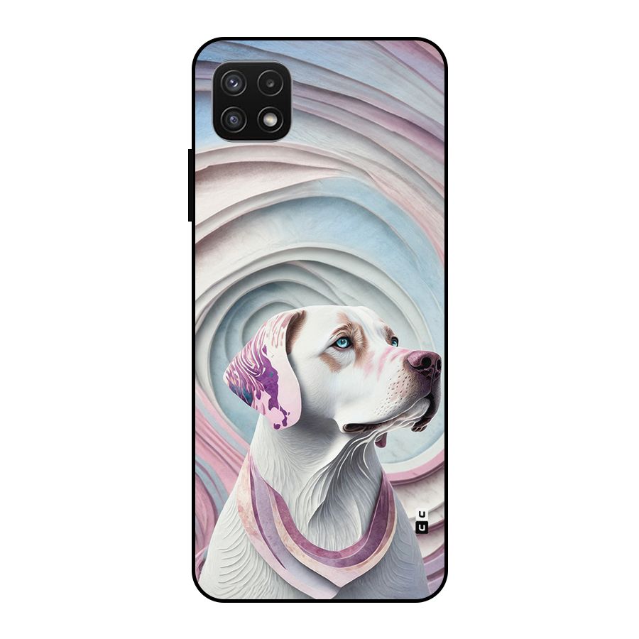 Eye Dog illustration Metal Back Case for Galaxy A22 5G