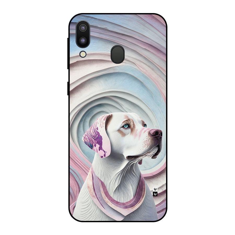Eye Dog illustration Metal Back Case for Galaxy M20