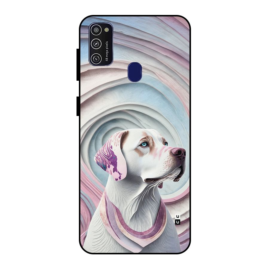 Eye Dog illustration Metal Back Case for Galaxy M30s