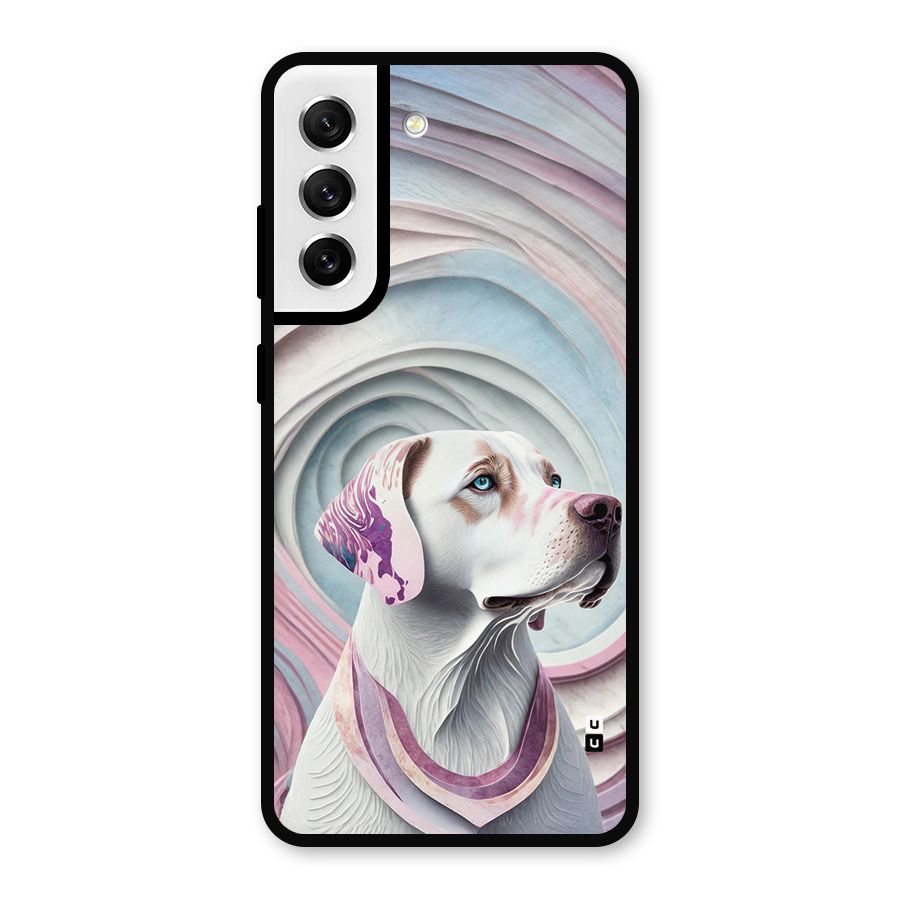 Eye Dog illustration Metal Back Case for Galaxy S21 FE 5G