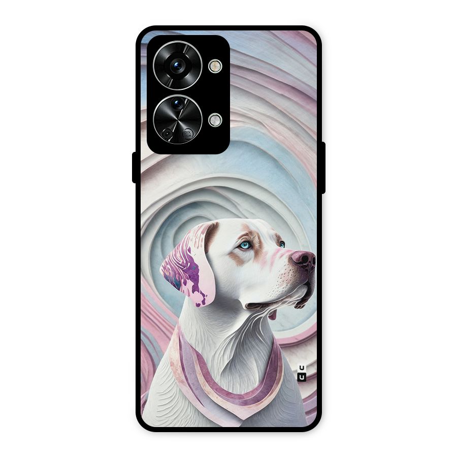 Eye Dog illustration Metal Back Case for OnePlus Nord 2T