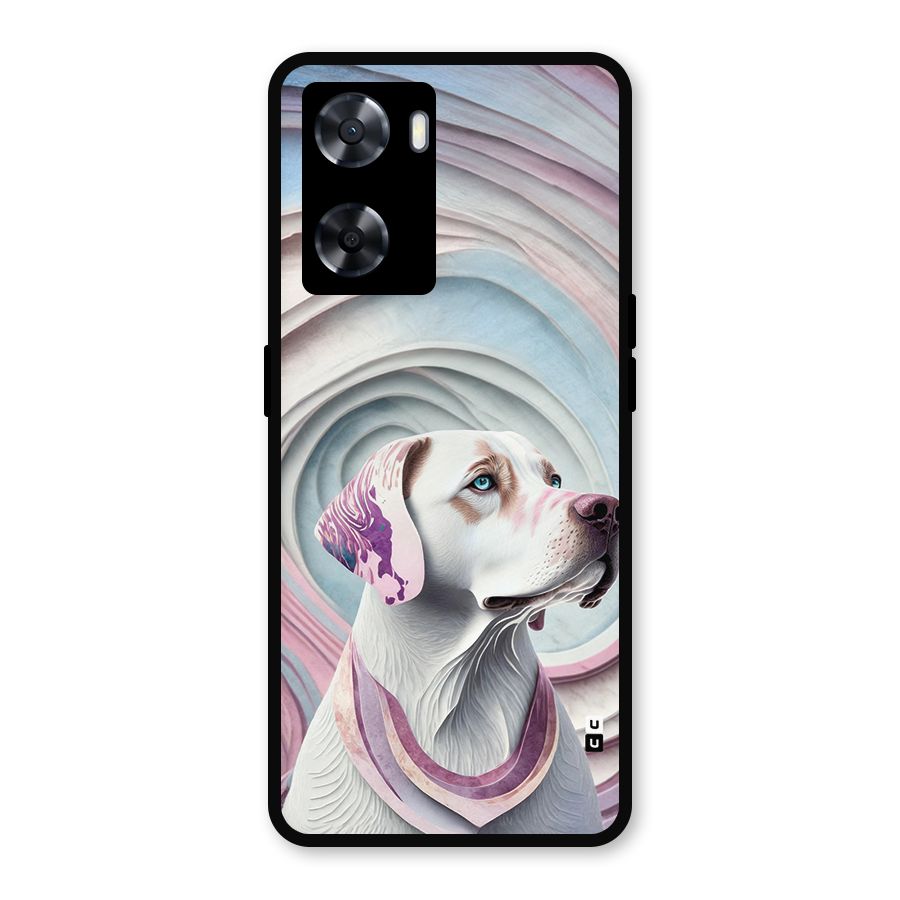 Eye Dog illustration Metal Back Case for Oppo A77