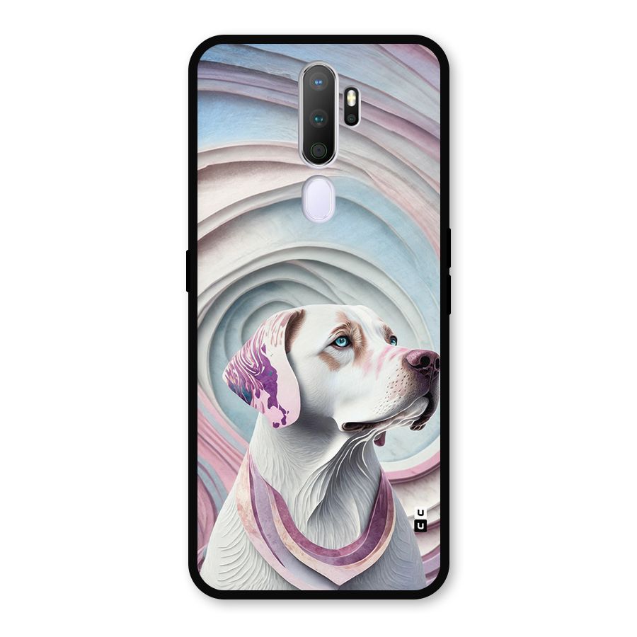 Eye Dog illustration Metal Back Case for Oppo A9 (2020)
