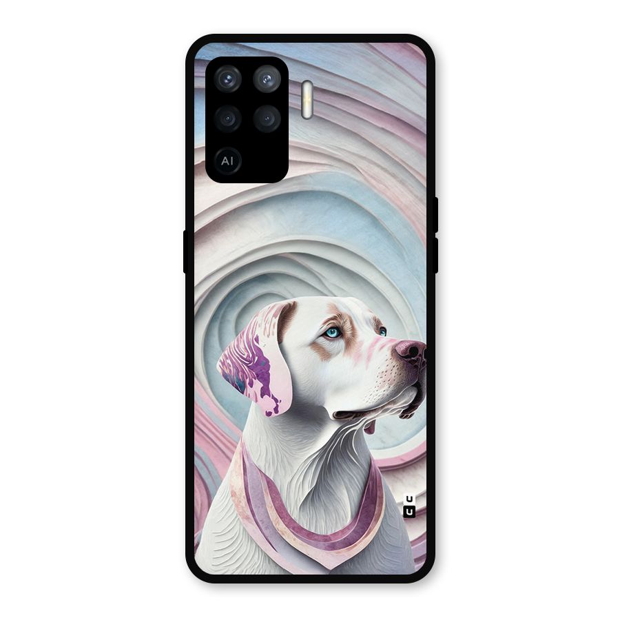 Eye Dog illustration Metal Back Case for Oppo F19 Pro
