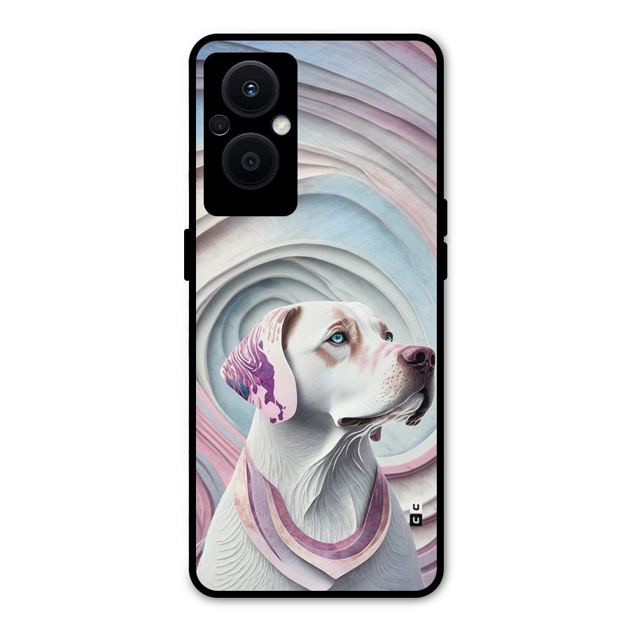 Eye Dog illustration Metal Back Case for Oppo F21s Pro 5G