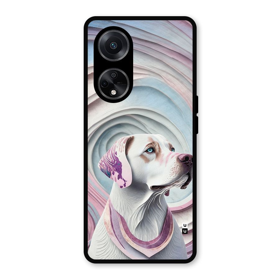 Eye Dog illustration Metal Back Case for Oppo F23
