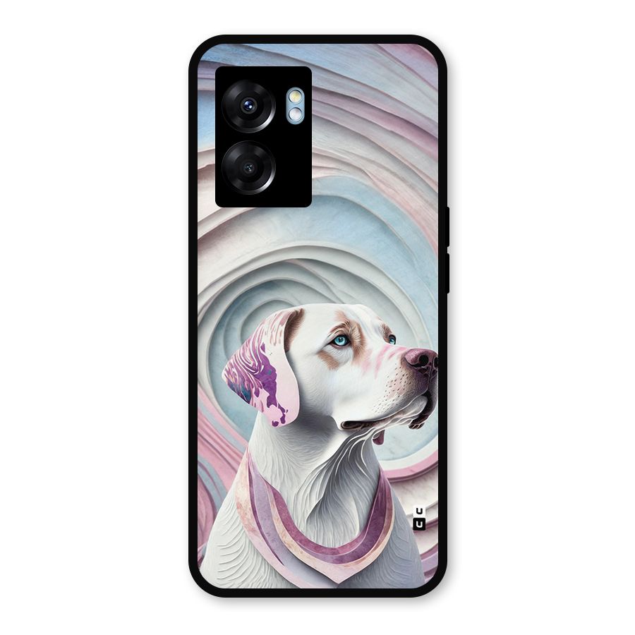 Eye Dog illustration Metal Back Case for Oppo K10 (5G)