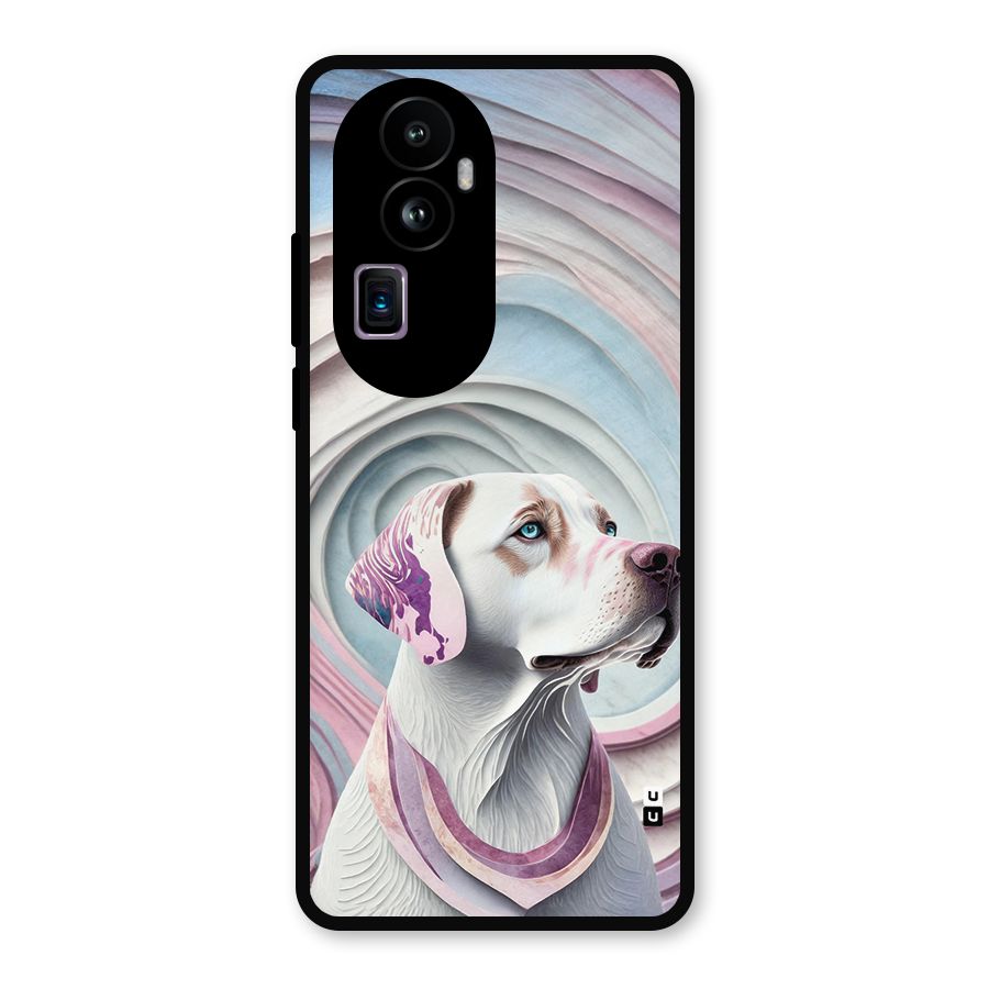 Eye Dog illustration Metal Back Case for Oppo Reno10 Pro Plus