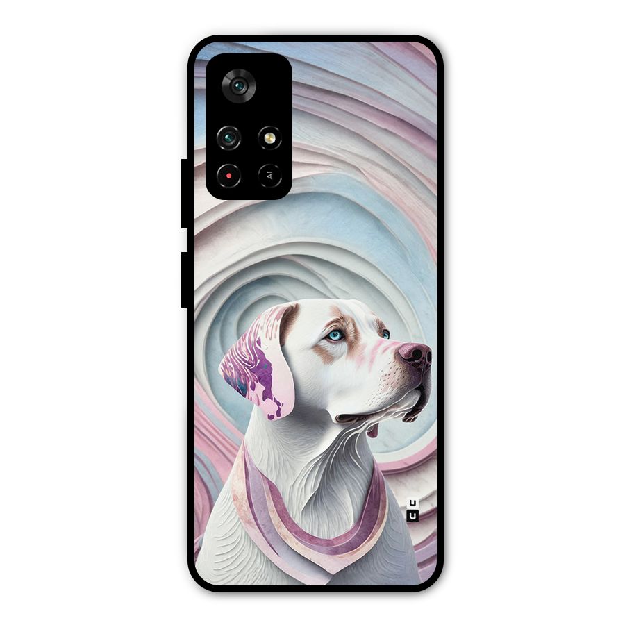 Eye Dog illustration Metal Back Case for Poco M4 Pro 5G