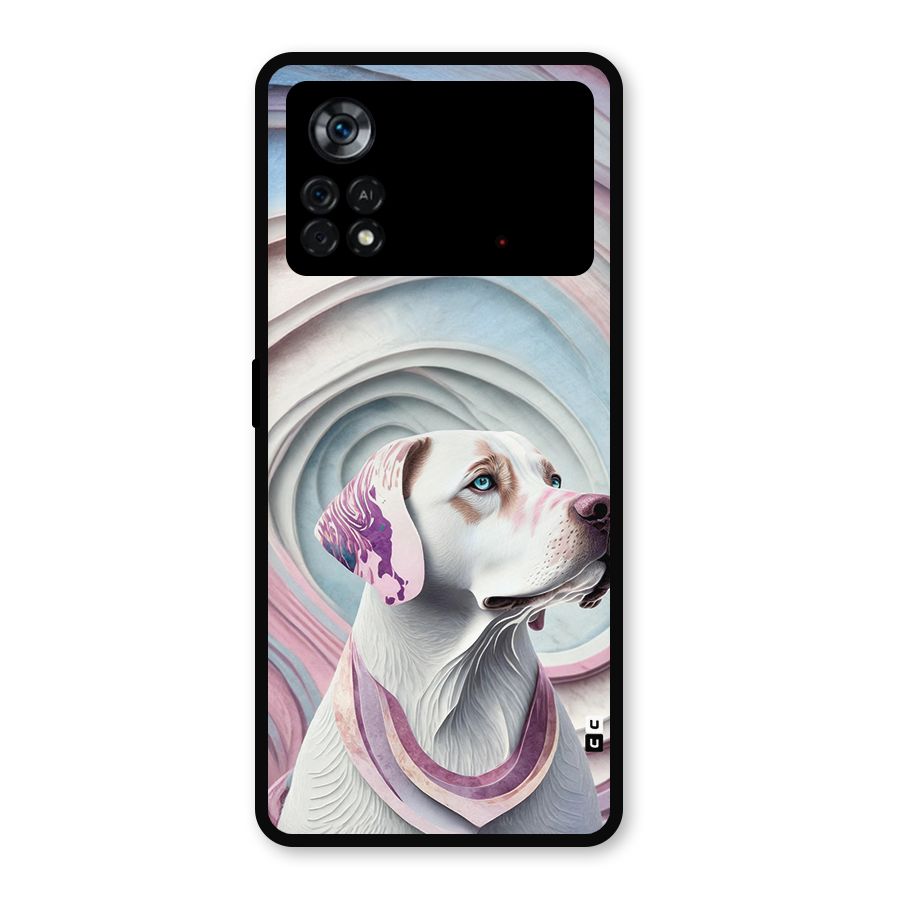 Eye Dog illustration Metal Back Case for Poco X4 Pro 5G