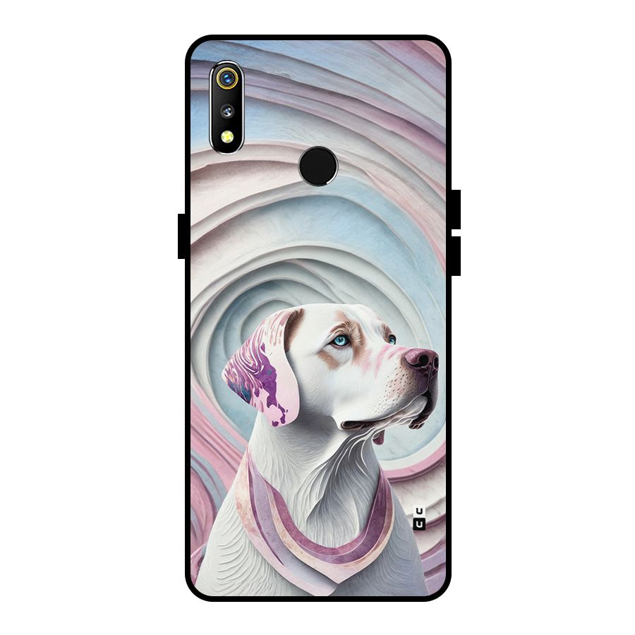 Eye Dog illustration Metal Back Case for Realme 3i