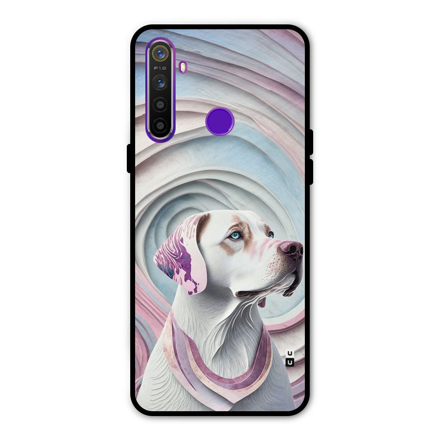 Eye Dog illustration Metal Back Case for Realme 5