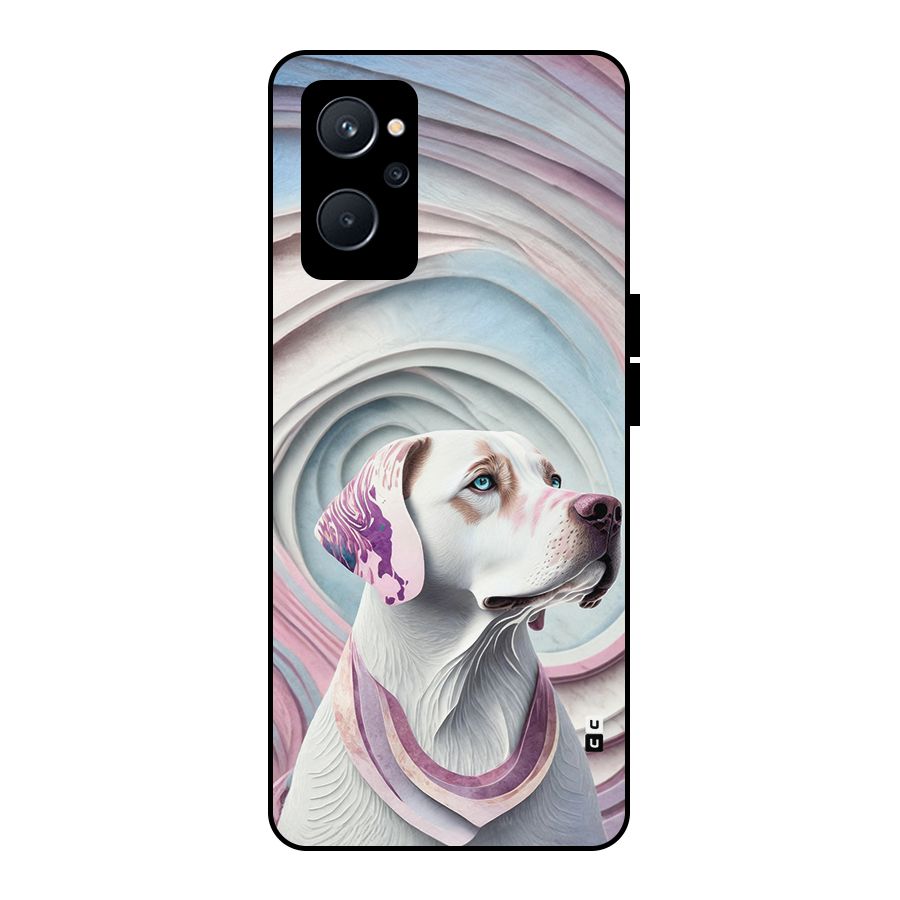 Eye Dog illustration Metal Back Case for Realme 9i 5G