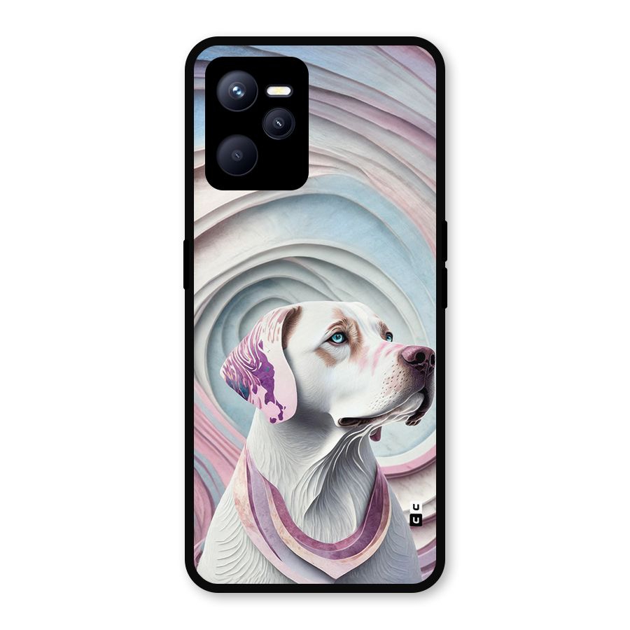 Eye Dog illustration Metal Back Case for Realme C35