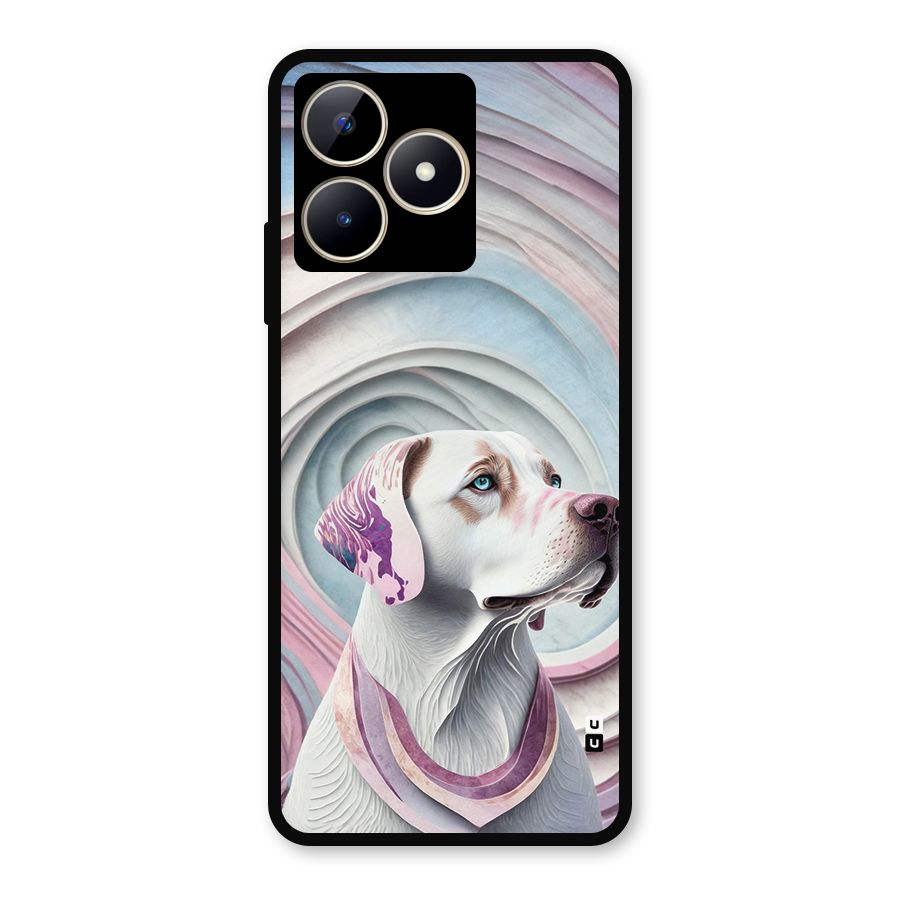 Eye Dog illustration Metal Back Case for Realme C53