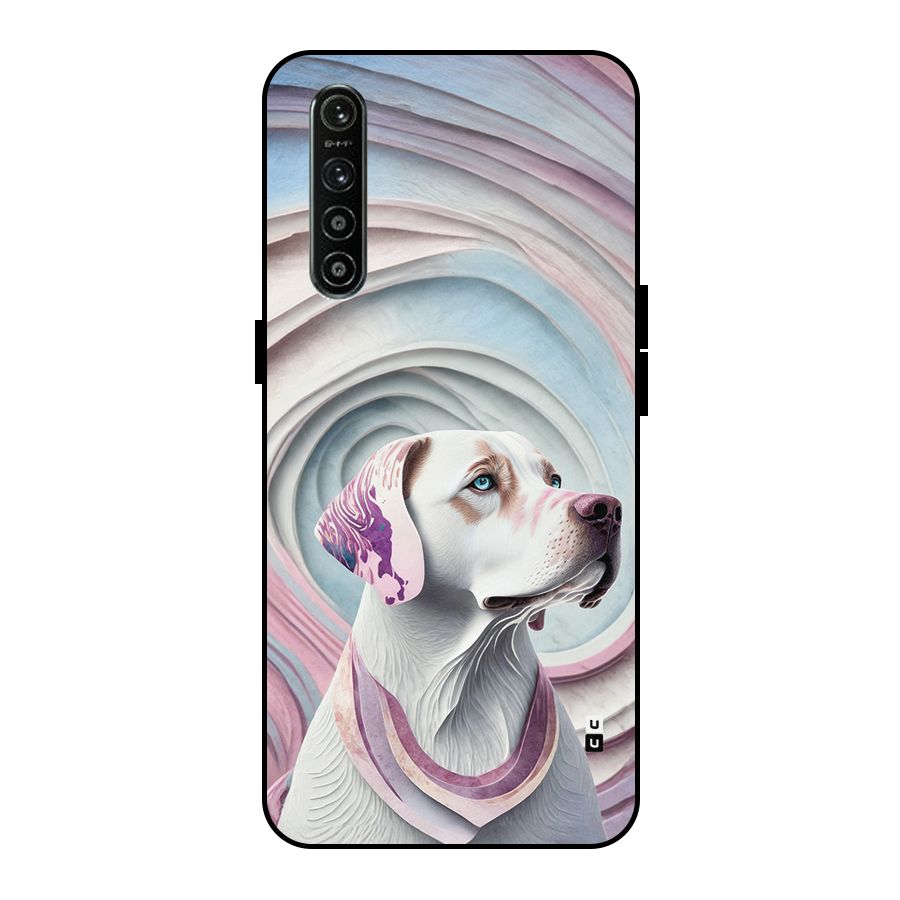 Eye Dog illustration Metal Back Case for Realme XT