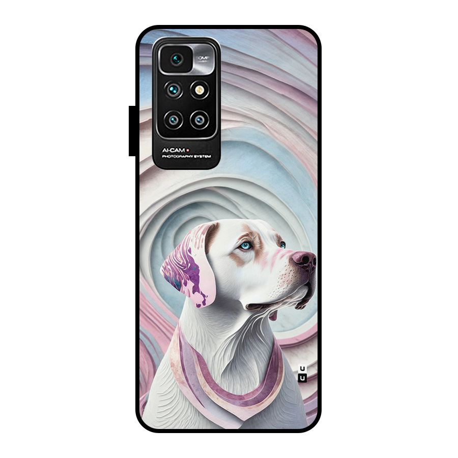 Eye Dog illustration Metal Back Case for Redmi 10 Prime