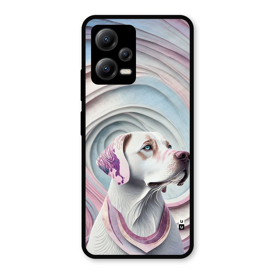 Eye Dog illustration Metal Back Case for Redmi Note 12 5G