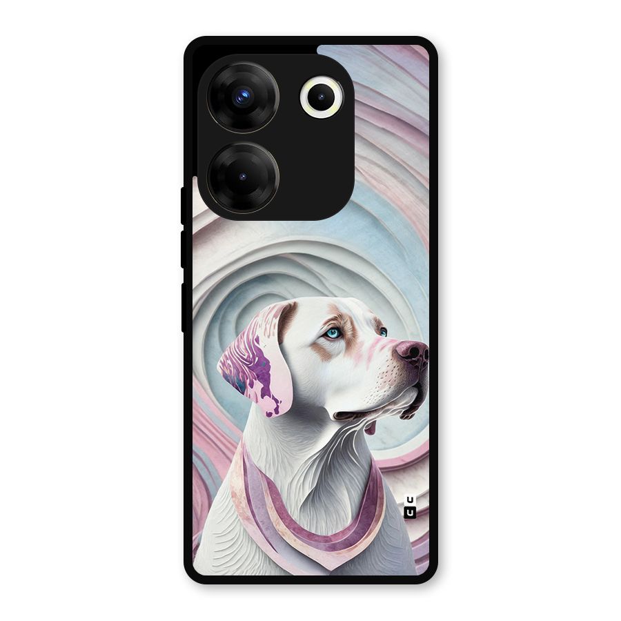 Eye Dog illustration Metal Back Case for Tecno Camon 20