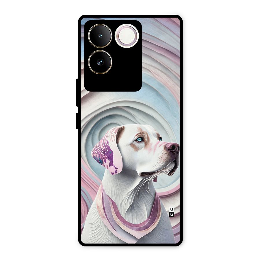 Eye Dog illustration Metal Back Case for Vivo T2 Pro