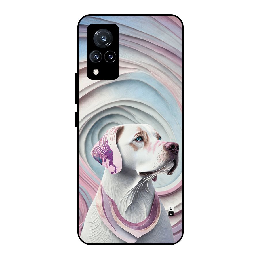Eye Dog illustration Metal Back Case for Vivo V21 5G