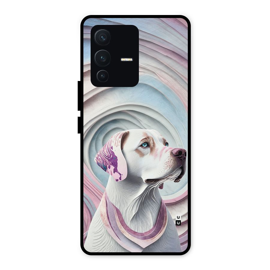 Eye Dog illustration Metal Back Case for Vivo V23 5G