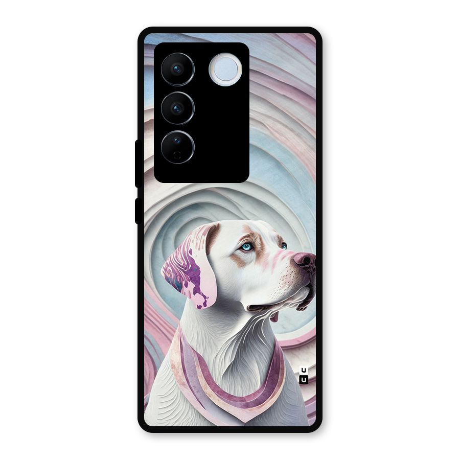 Eye Dog illustration Metal Back Case for Vivo V27