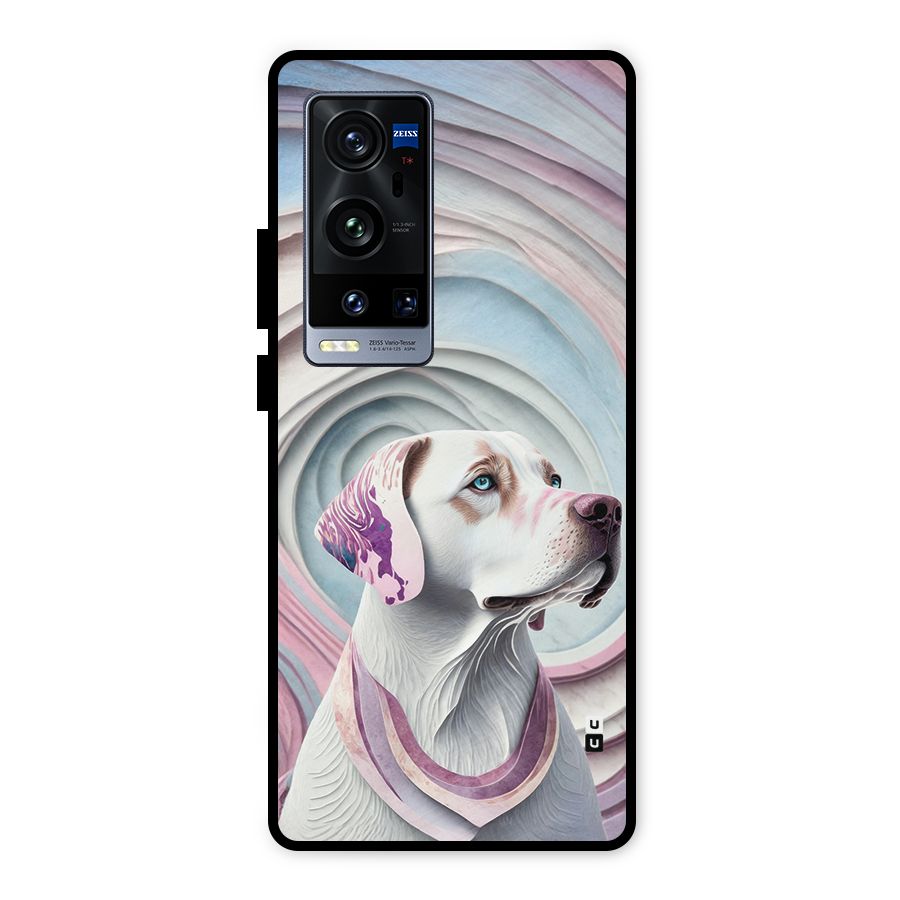Eye Dog illustration Metal Back Case for Vivo X60 Pro Plus
