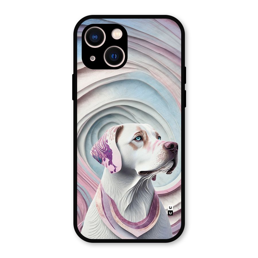Eye Dog illustration Metal Back Case for iPhone 13