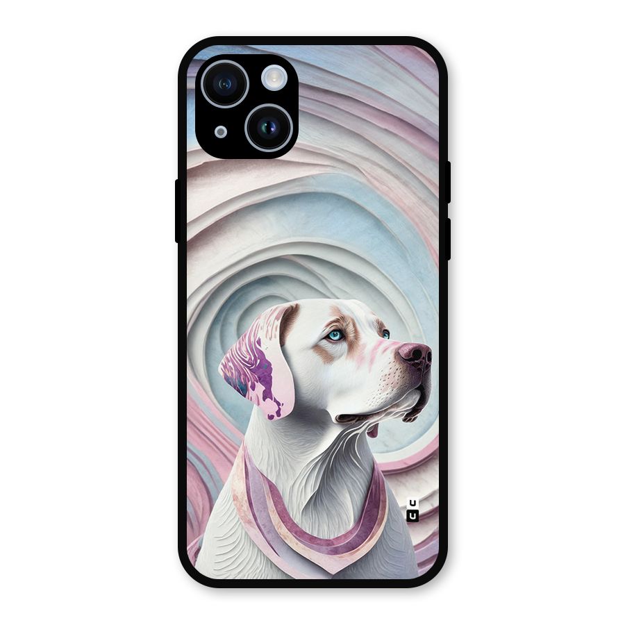 Eye Dog illustration Metal Back Case for iPhone 14