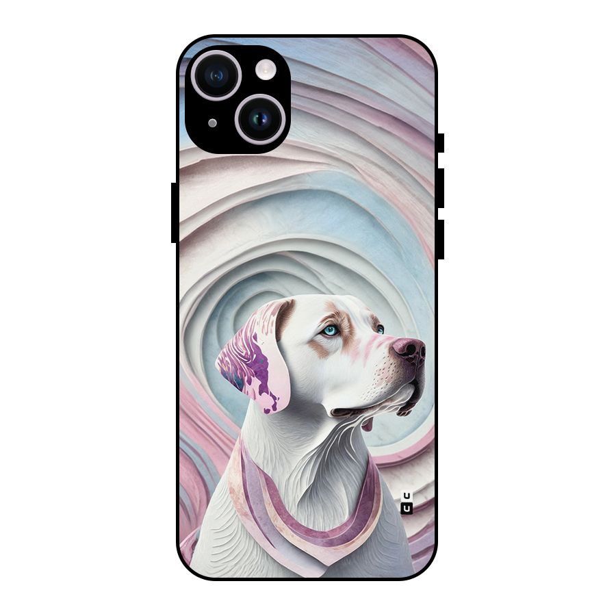 Eye Dog illustration Metal Back Case for iPhone 14 Plus