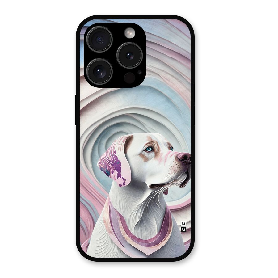 Eye Dog illustration Metal Back Case for iPhone 15 Pro
