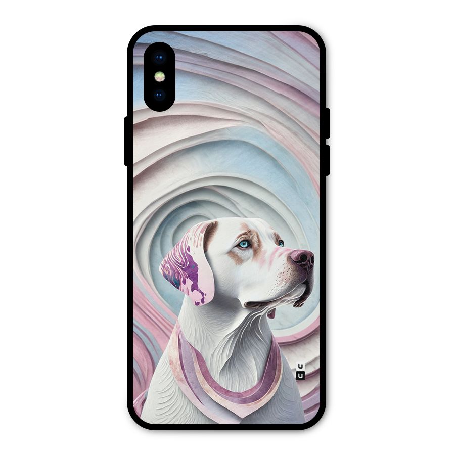 Eye Dog illustration Metal Back Case for iPhone XS