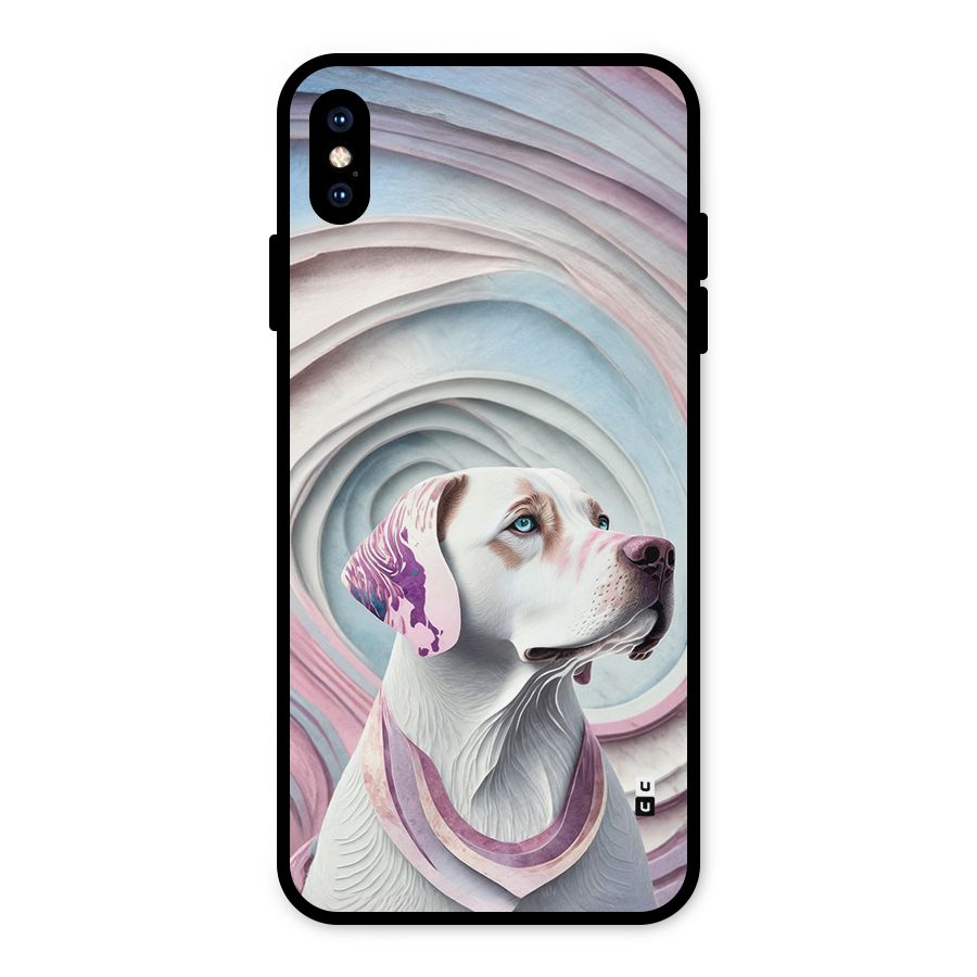 Eye Dog illustration Metal Back Case for iPhone XS Max