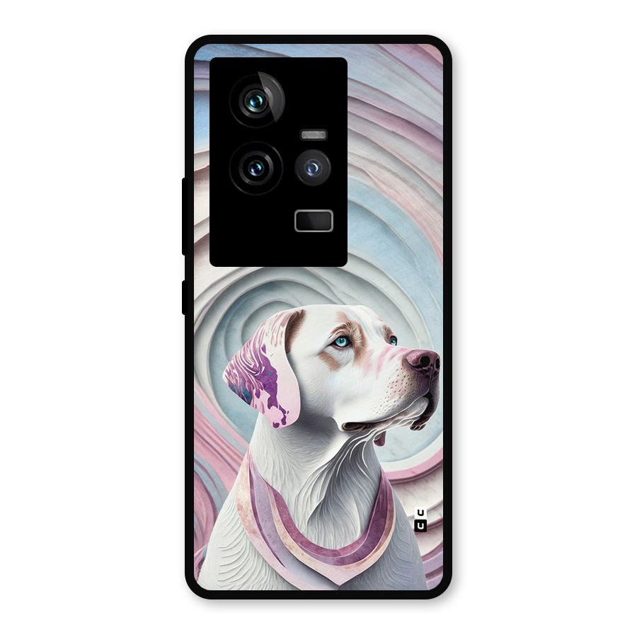 Eye Dog illustration Metal Back Case for iQOO 11 5G