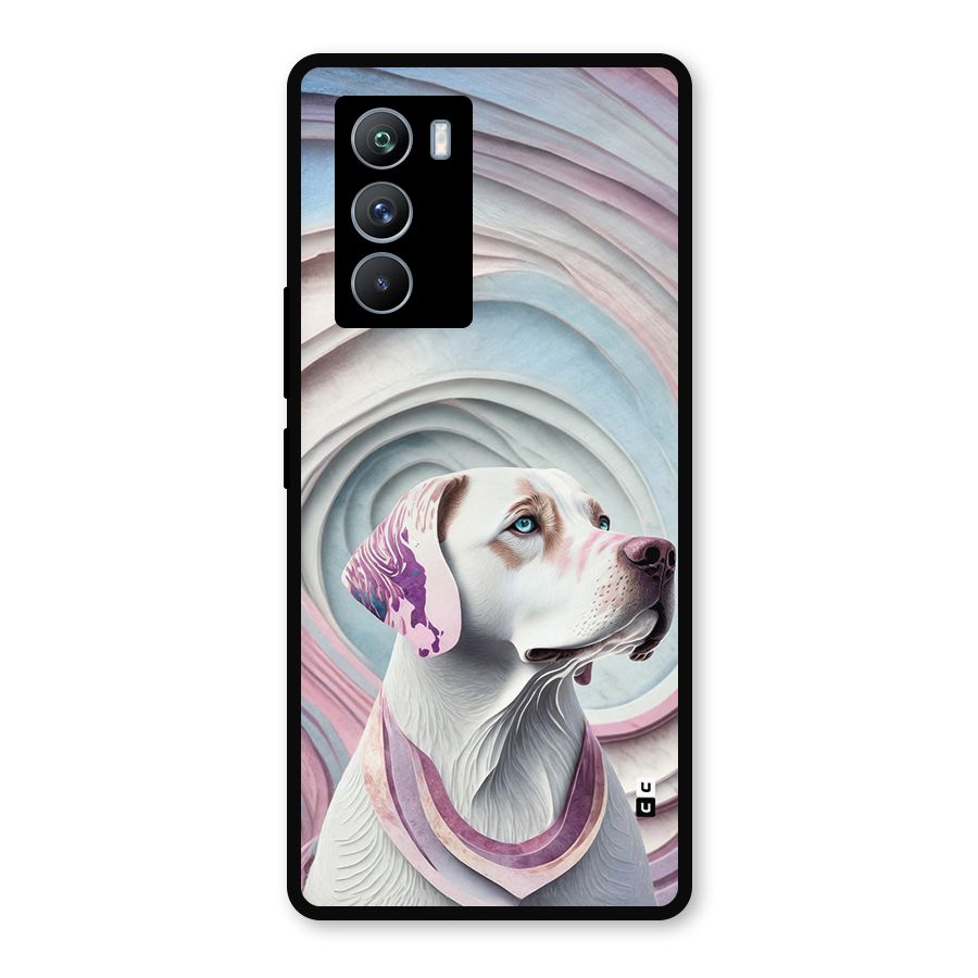 Eye Dog illustration Metal Back Case for iQOO 9 SE