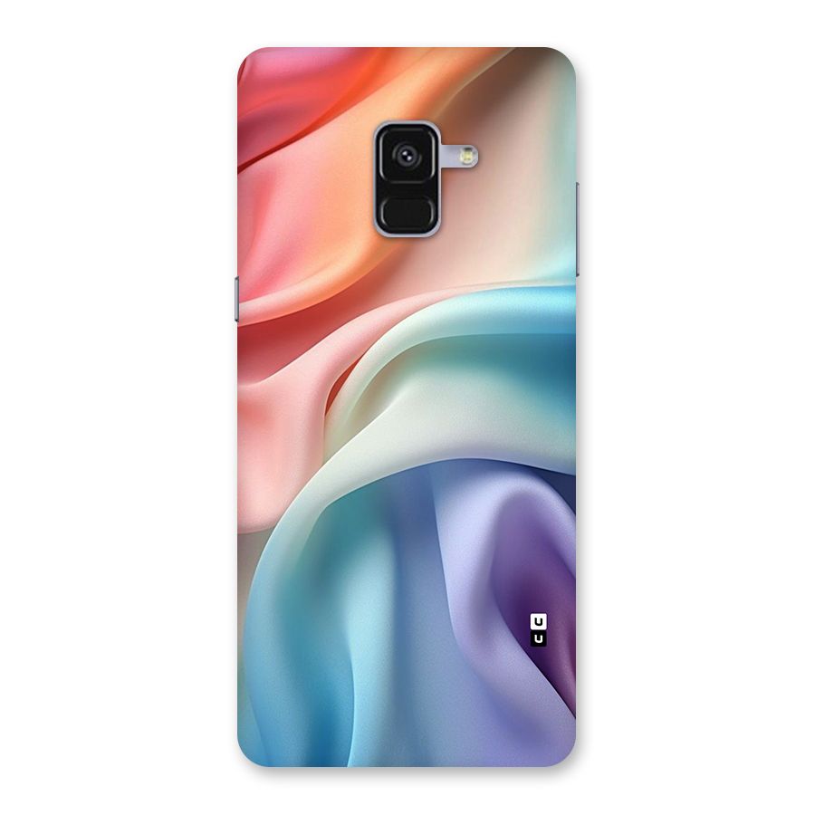 Fabric Pastel Back Case for Galaxy A8 Plus