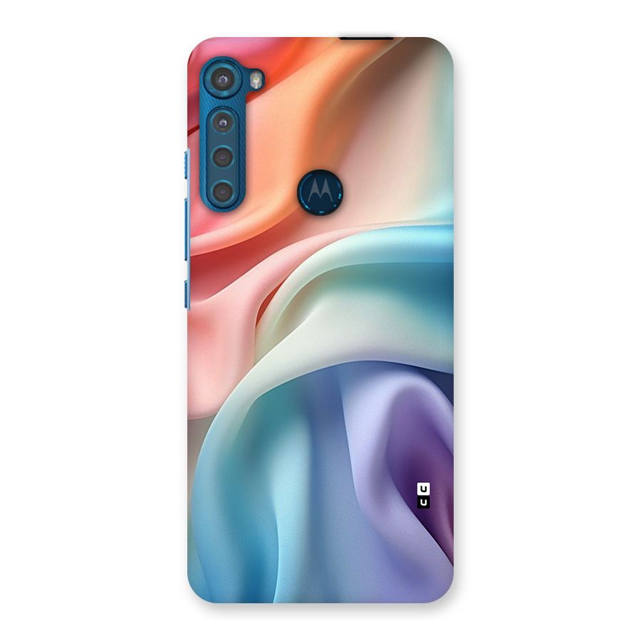 Fabric Pastel Back Case for Motorola One Fusion Plus