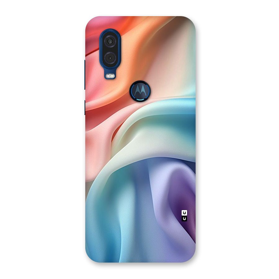 Fabric Pastel Back Case for Motorola One Vision
