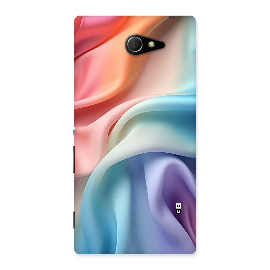 Fabric Pastel Back Case for Xperia M2