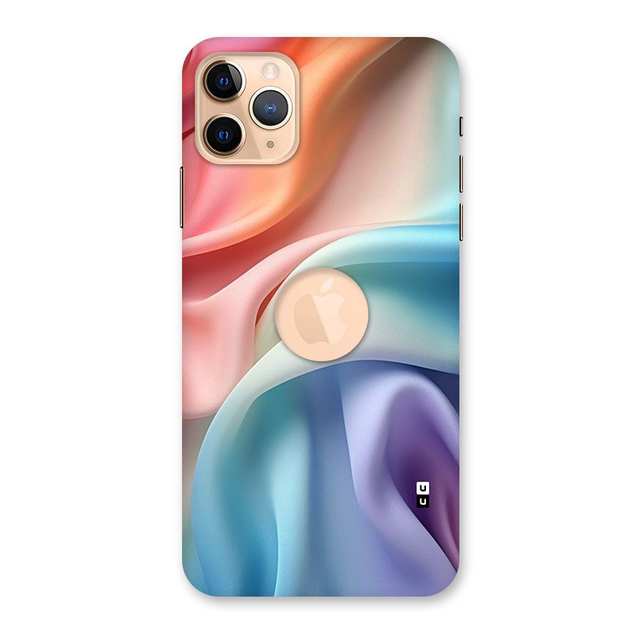 Fabric Pastel Back Case for iPhone 11 Pro Max Logo Cut