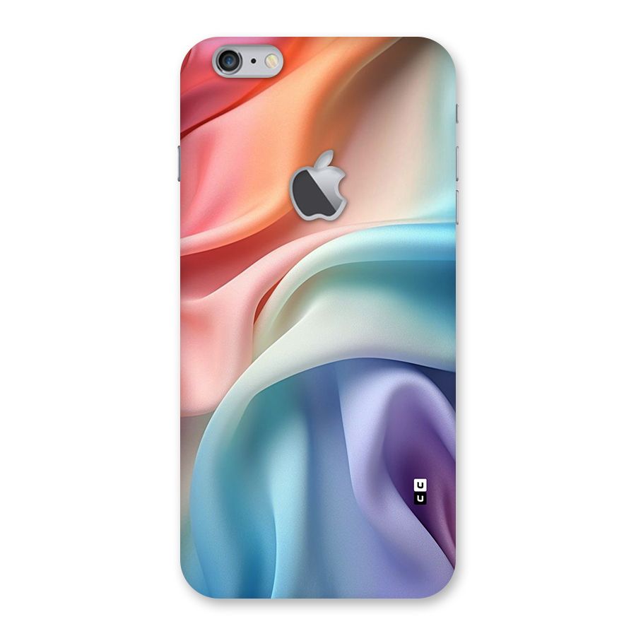 Fabric Pastel Back Case for iPhone 6 Plus 6S Plus Logo Cut