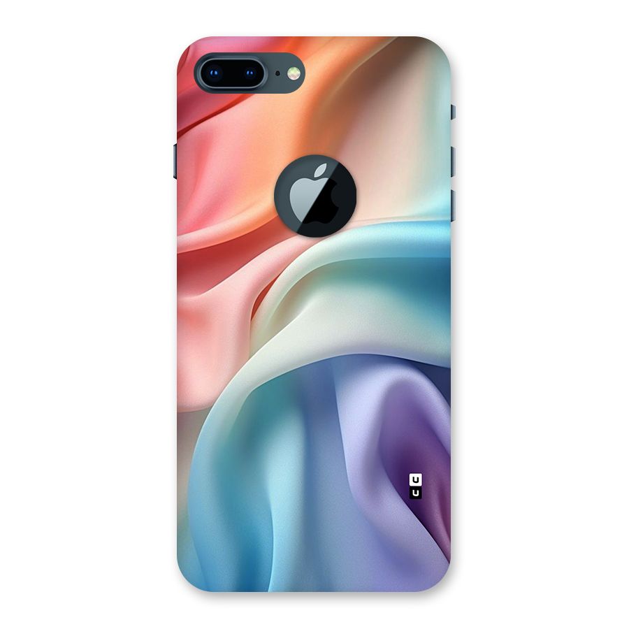 Fabric Pastel Back Case for iPhone 7 Plus Logo Cut