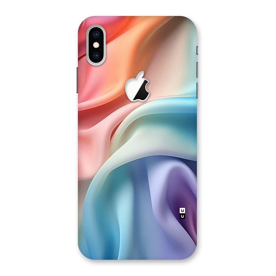 Fabric Pastel Back Case for iPhone XS Max Apple Cut