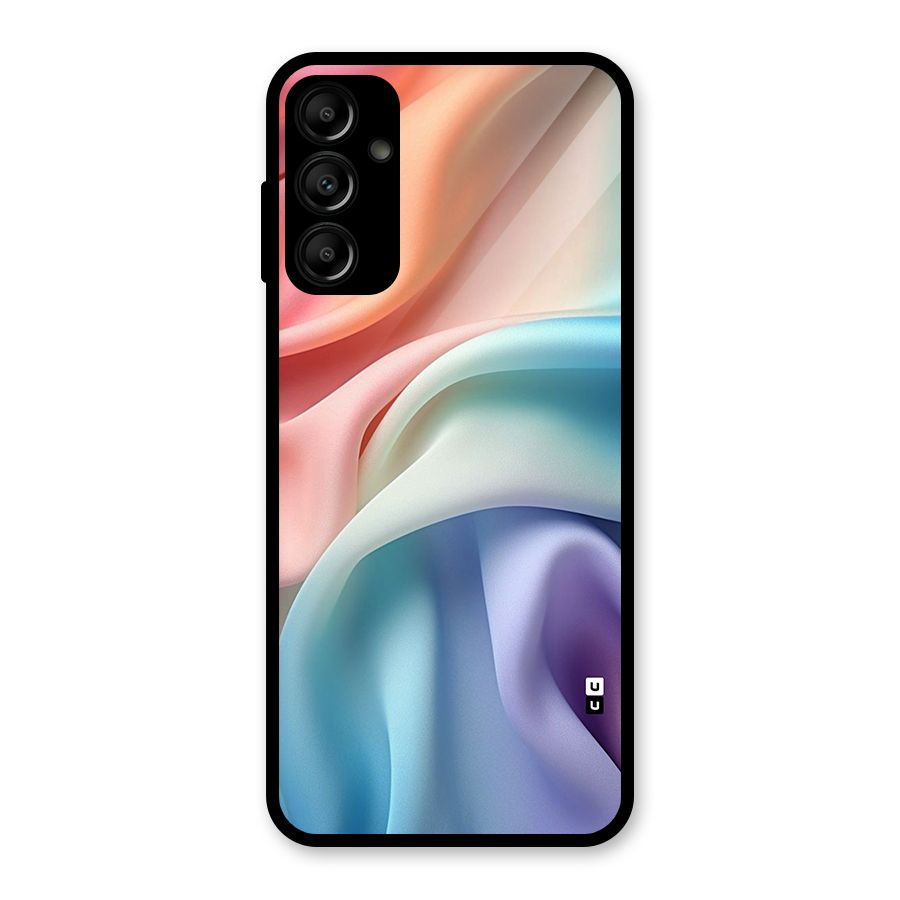 Fabric Pastel Glass Back Case for Galaxy A14 5G