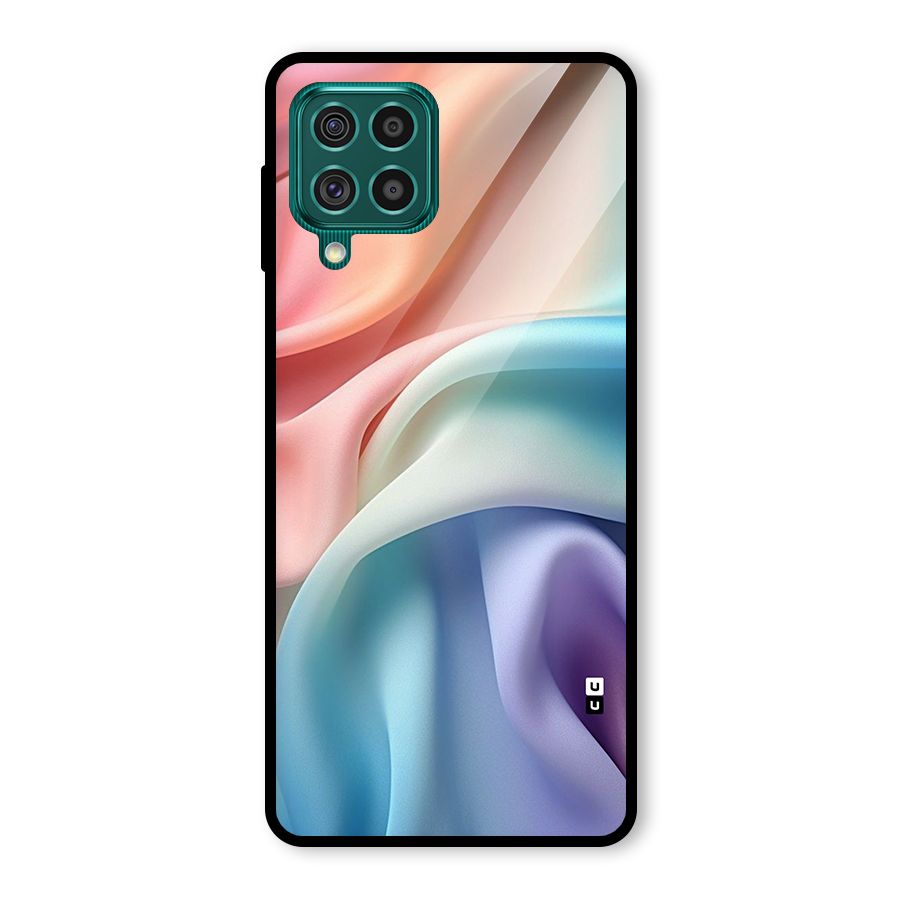 Fabric Pastel Glass Back Case for Galaxy F62