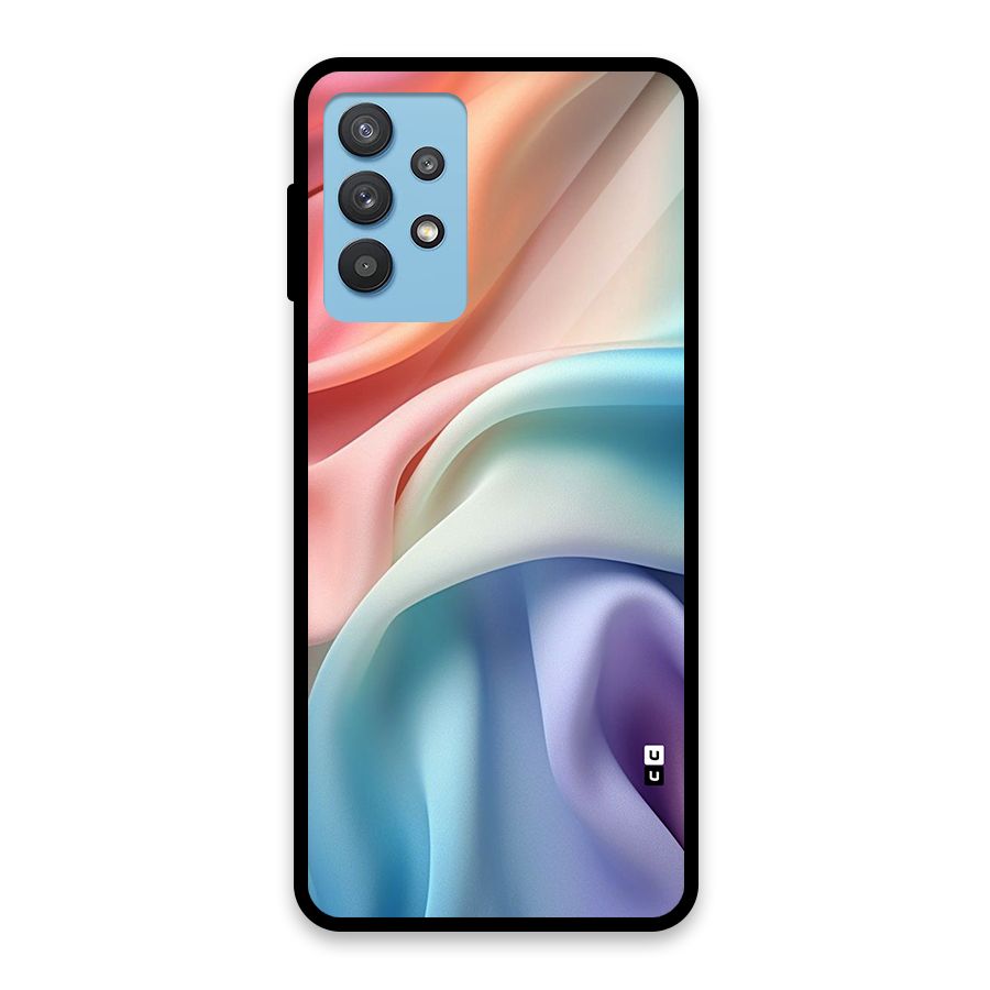 Fabric Pastel Glass Back Case for Galaxy M32 5G
